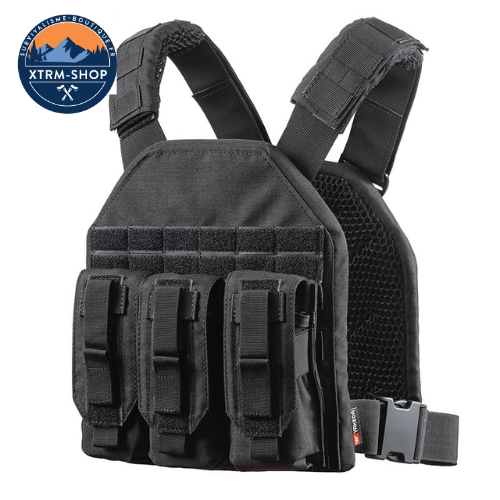 gilet tactique noir de sécurité coloris noir