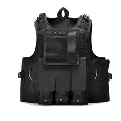 gilet tactique noir souple détail des poches molle