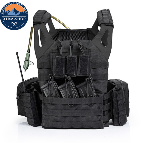 gilet tactique porte plaque détail du système molle