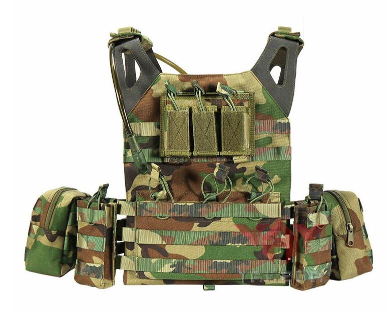 gilet tactique porte plaque coloris jungle camouflage
