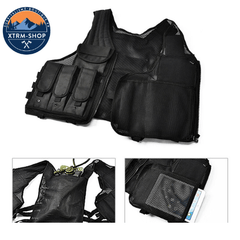 gilet tactique sans manche militaire système de fixation