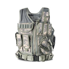gilet tactique sans manche militaire coloris acu