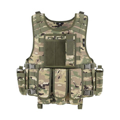 gilet tactique souple coloris camouflage taille unique