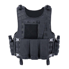 gilet tactique souple coloris noir taille unique