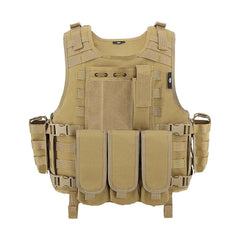 gilet tactique souple coloris tan taille unique
