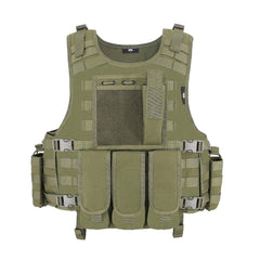 gilet tactique souple coloris vert taille unique