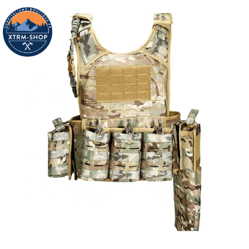 gilet tactique ultra léger vue de trois quarts