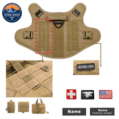 Harnais chien militaire sangles