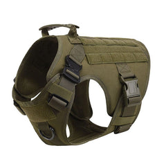 Harnais tactique chien vert taille S