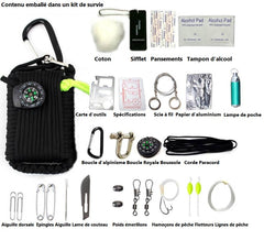 Kit de survie de poche allume-feu