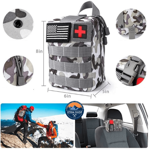Kit de survie désert camouflage boussole