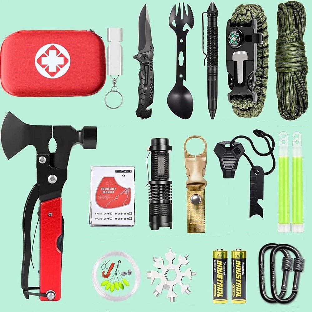 Kit de survie outdoor contenu détaillé