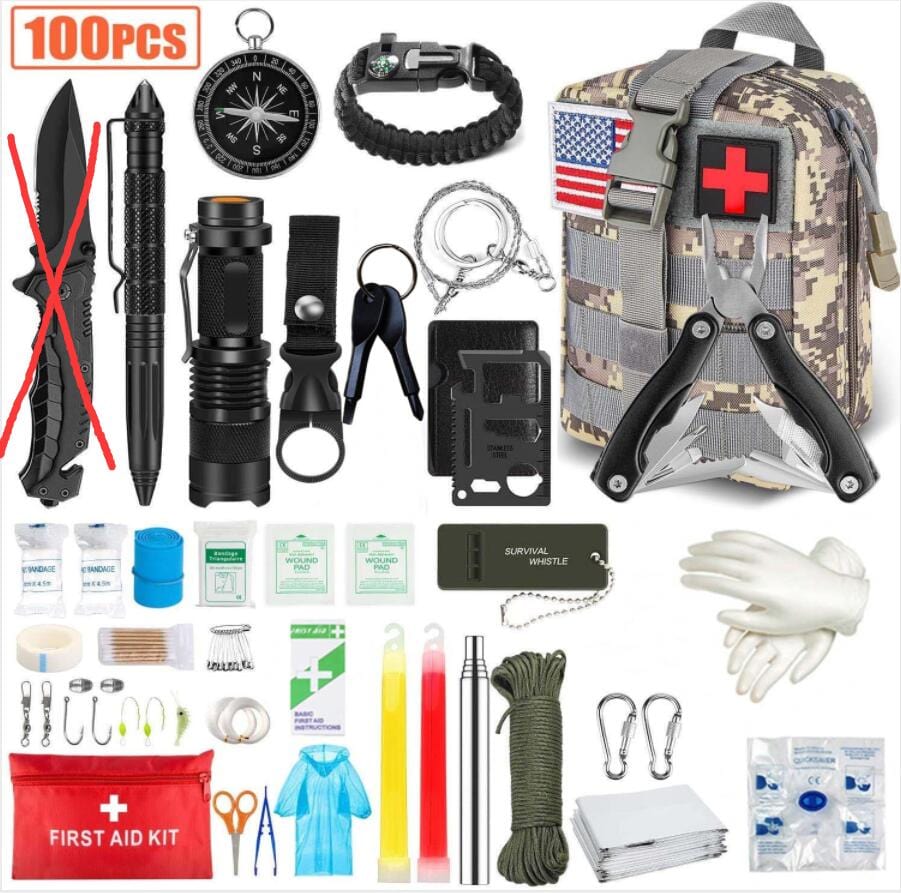 Kit de survie voyage allume-feu