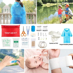 Kit de survie voyage vue d'ensemble