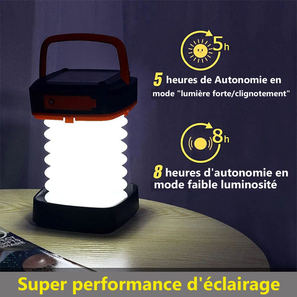 lampe solaire de survie pliable compacte