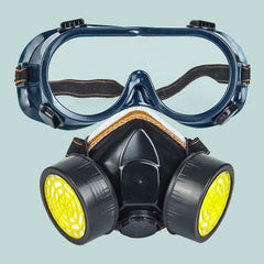 masque à gaz de survie vue de face