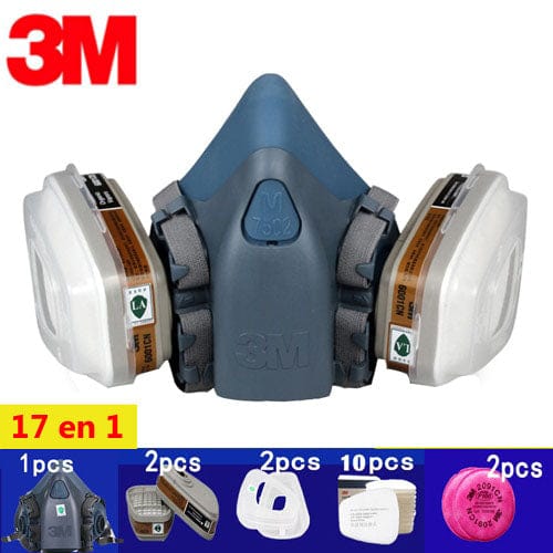 masque à gaz militaire kit 7 pièces