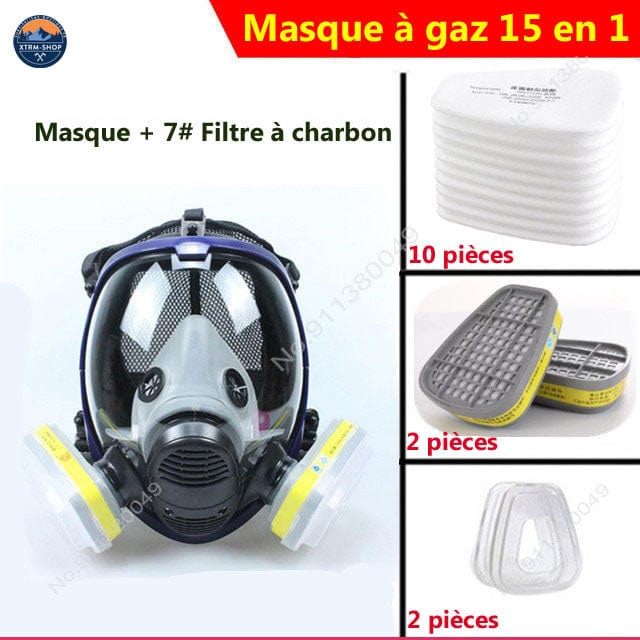 masque à gaz survivalisme oculaire panoramique