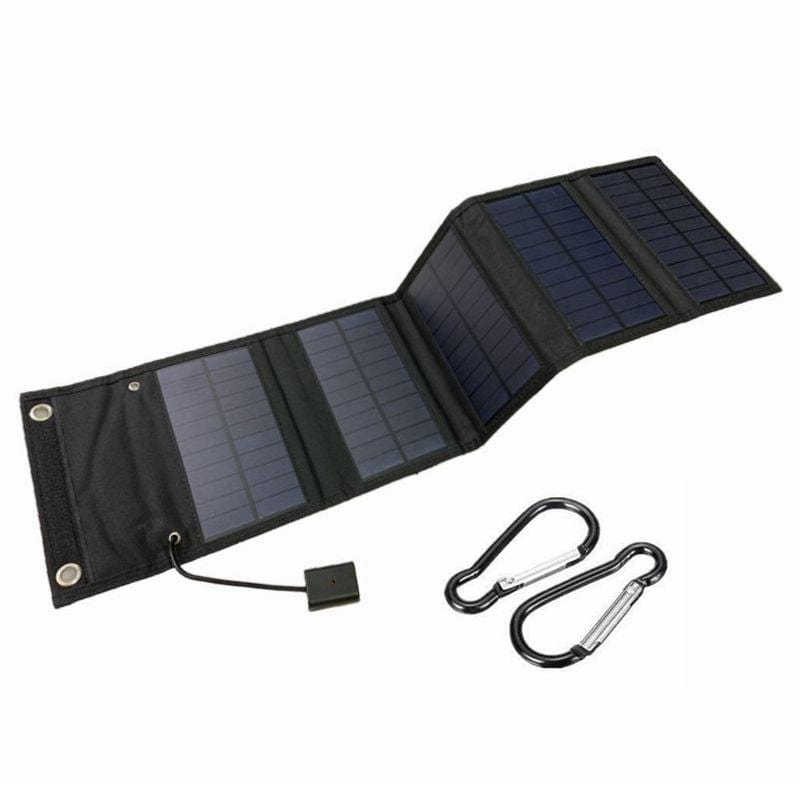 panneau solaire pour toile de tente fixé à la tente