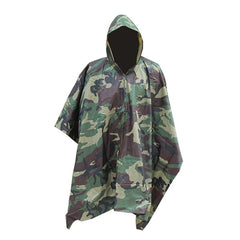 poncho imperméable camouflage de survie coloris forêt