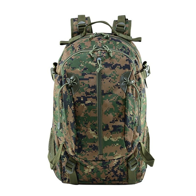 sac à dos camouflage militaire coloris forêt digital