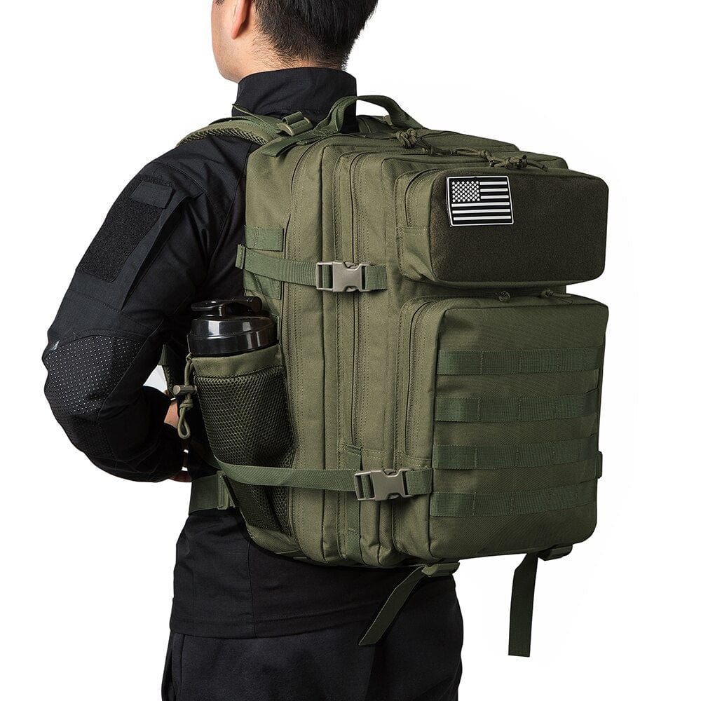 Sac à dos de survie 50L rangements intérieurs