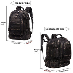sac à dos survivalisme 50l vue de dos