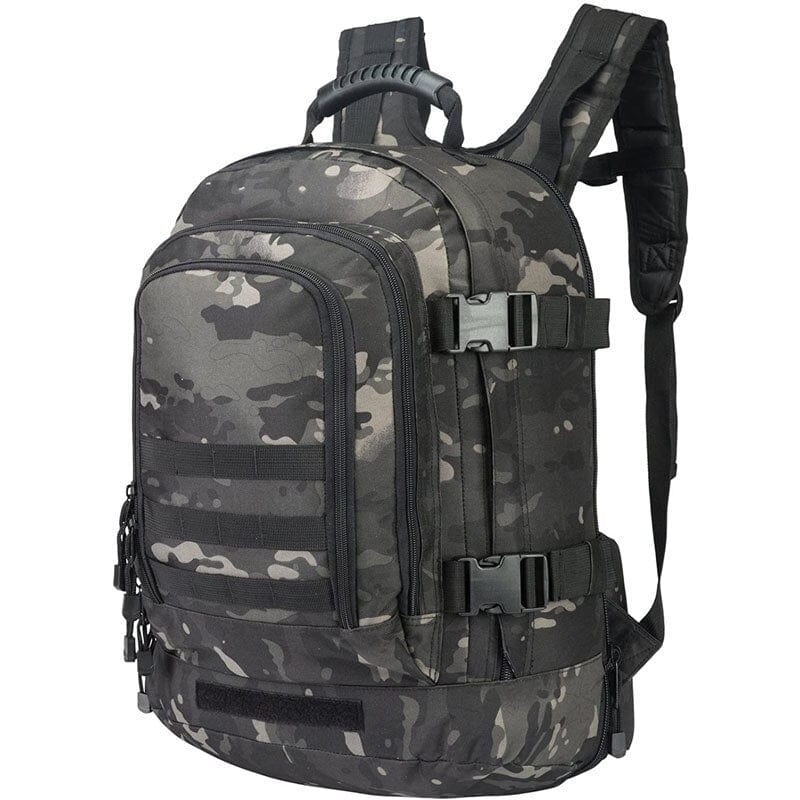 sac à dos survivalisme 50l coloris noir camouflage