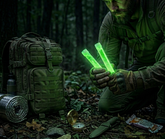 10 bâtons fluorescents de survie en situation