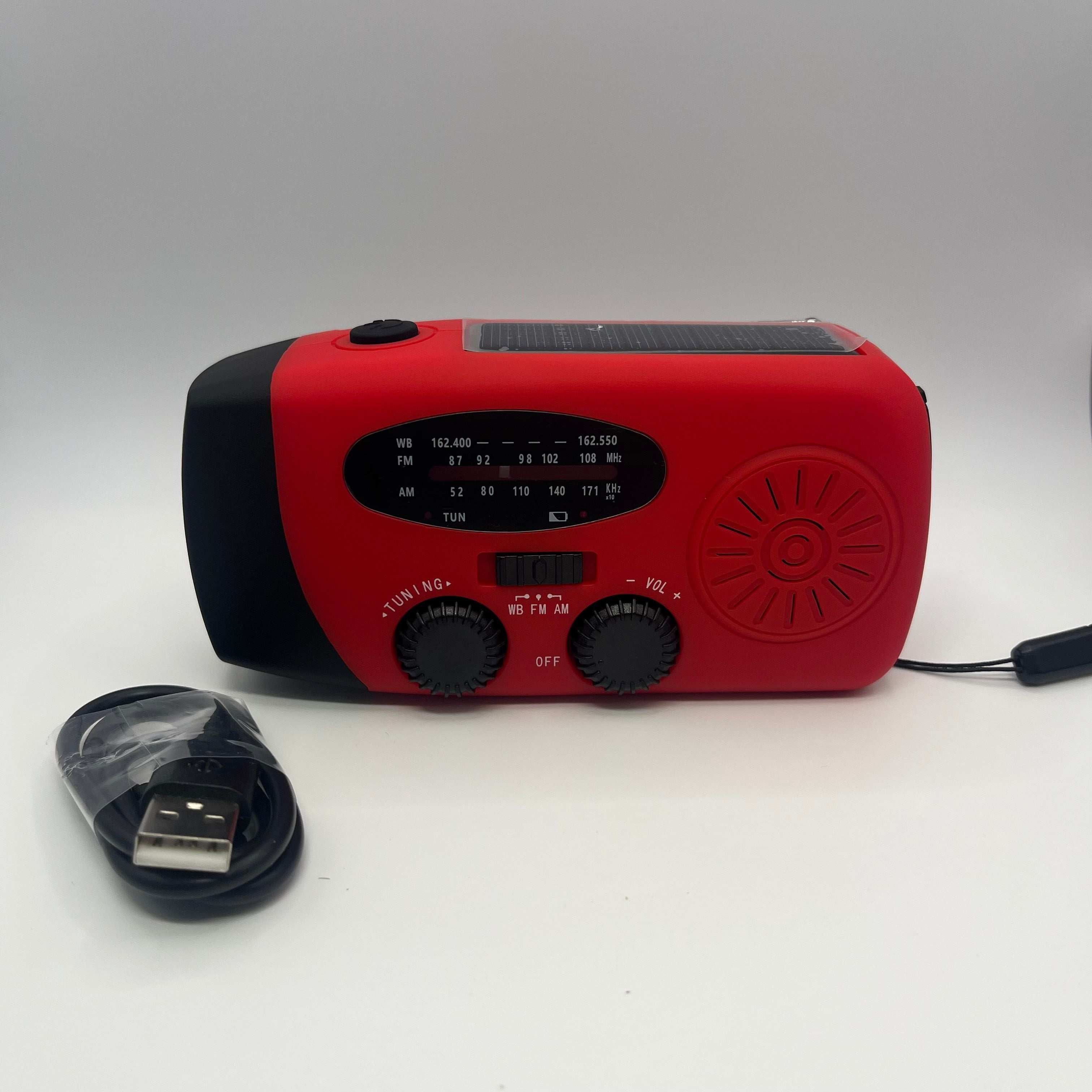 Radio de survie dynamo vue de face détaillée