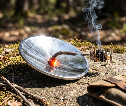Allume feu bushcraft en situation forêt