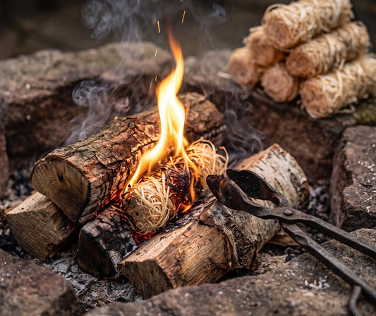 Allume feu naturel en situation outdoor