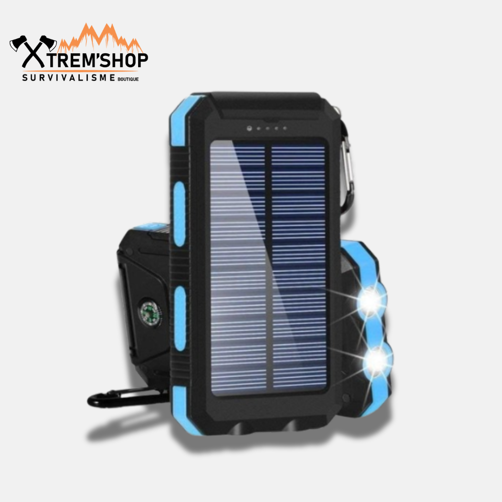 Batterie solaire de randonnée portable étanche
