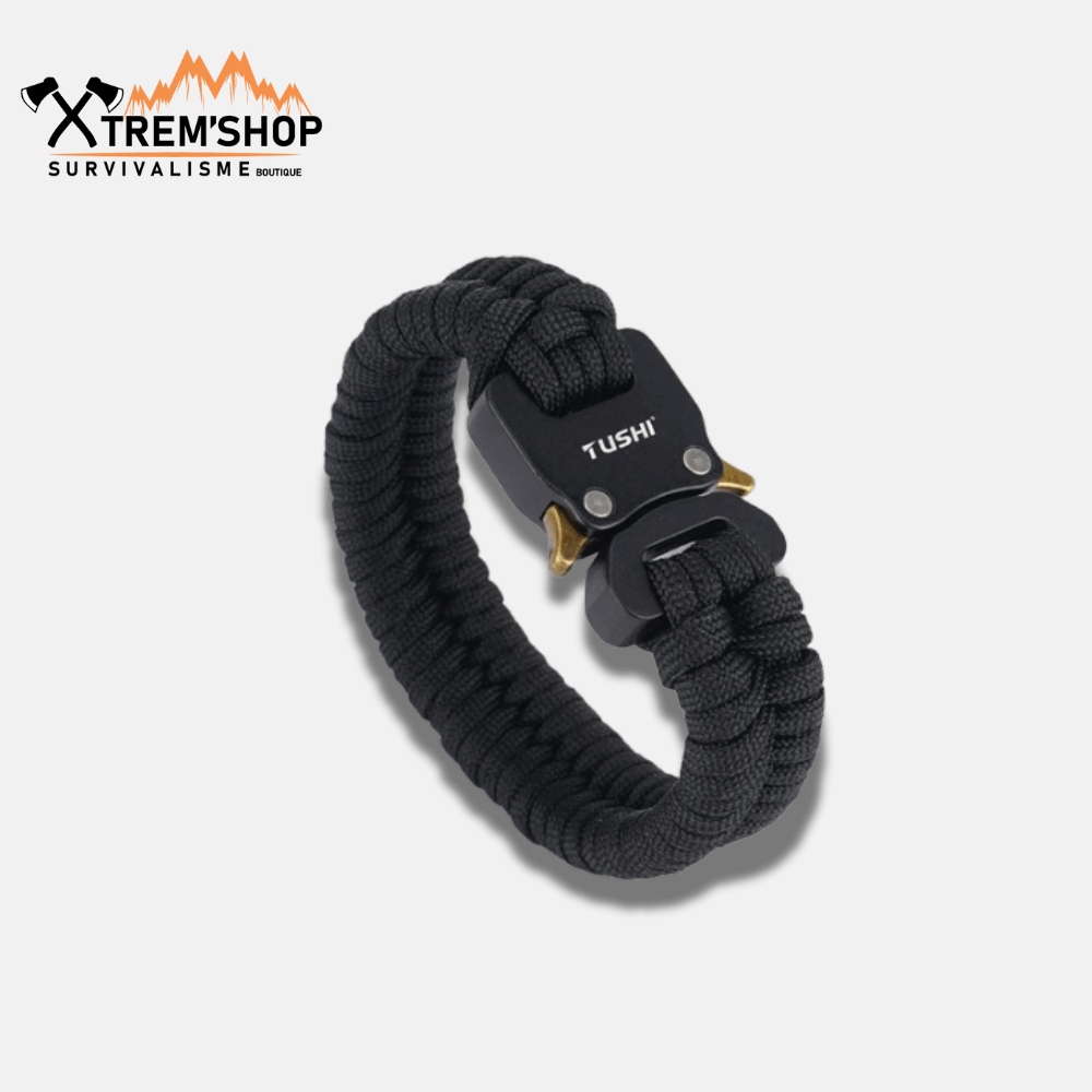 bracelet paracorde homme coloris noir