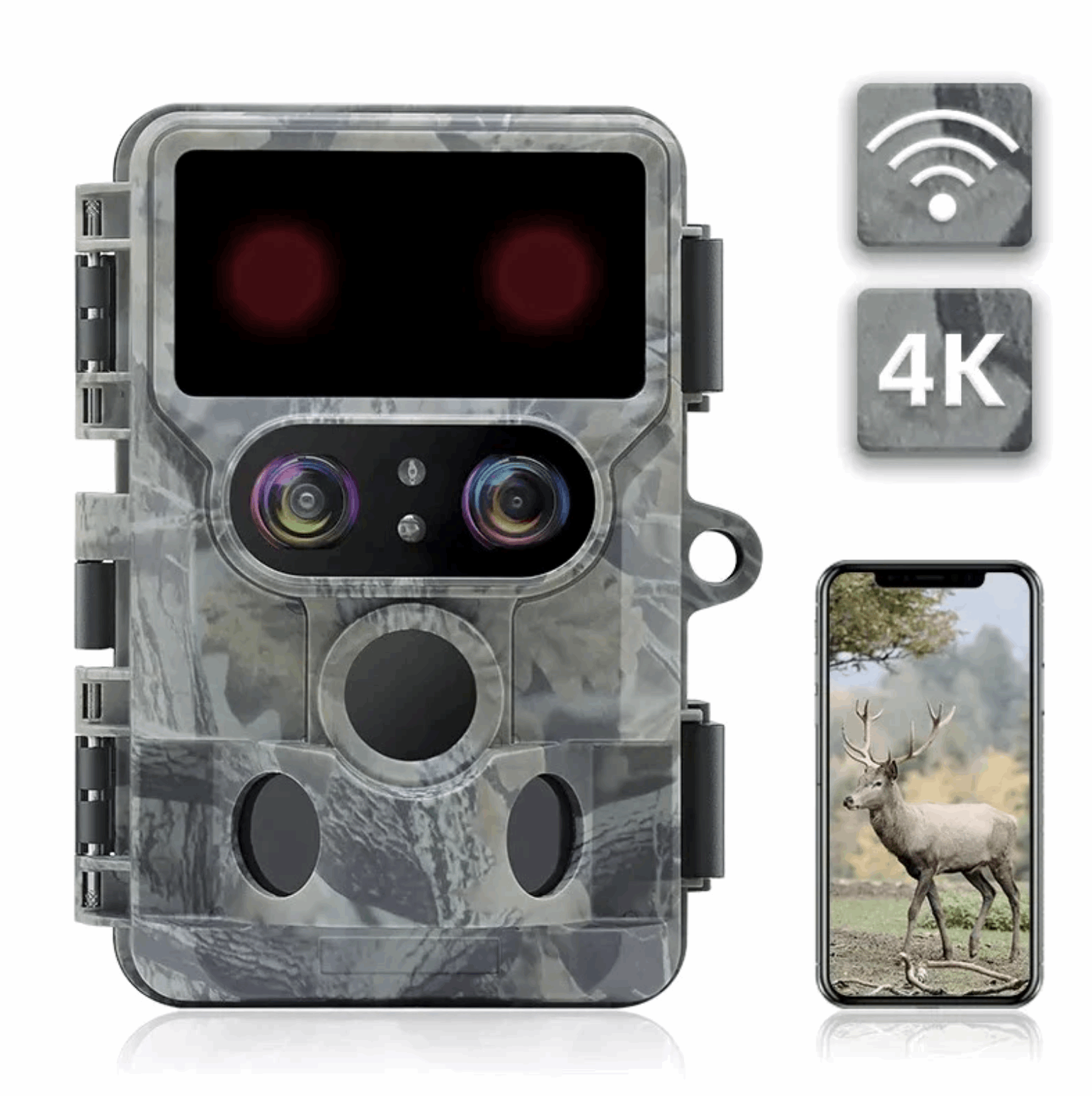 caméra de chasse 4k tr-92s écran arrière