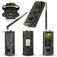 caméra de chasse tr-70s gsm fixée à un arbre