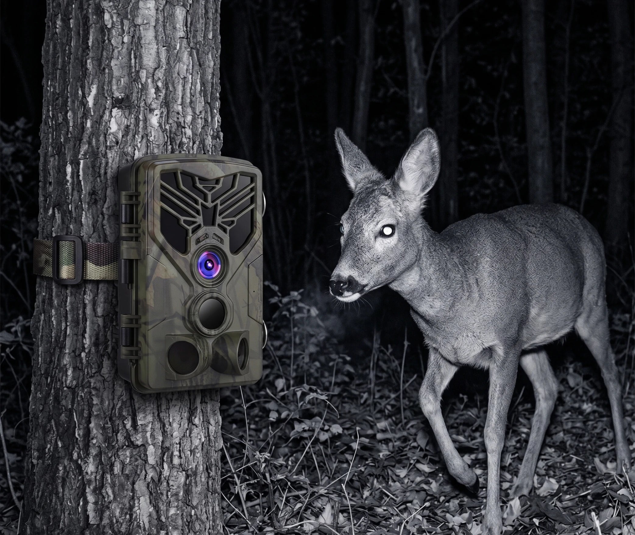 caméra de chasse carte sd et connectique