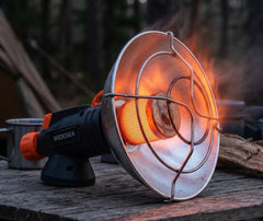 chauffage de camping portable widesea allumé