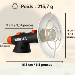 chauffage de camping portable widesea vue d'ensemble