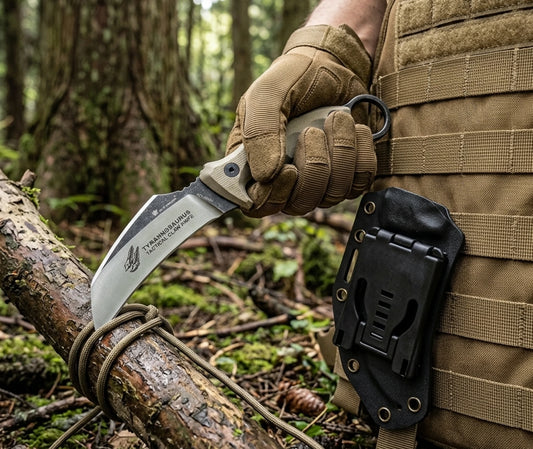 couteau karambit à lame fixe lame courbée