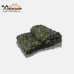 filet de camouflage de survie vue de face