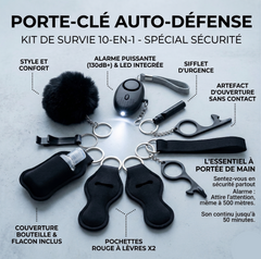 porte-clé auto-défense en main