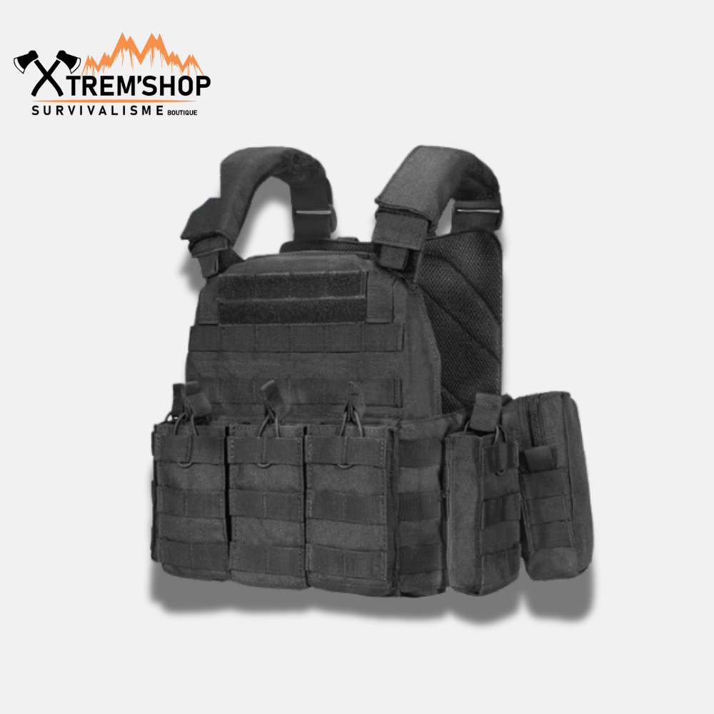 gilet tactique multipoches vue d'ensemble