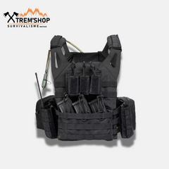 gilet tactique porte plaque vue de face