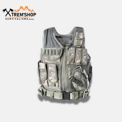 gilet tactique sans manche militaire vue de face