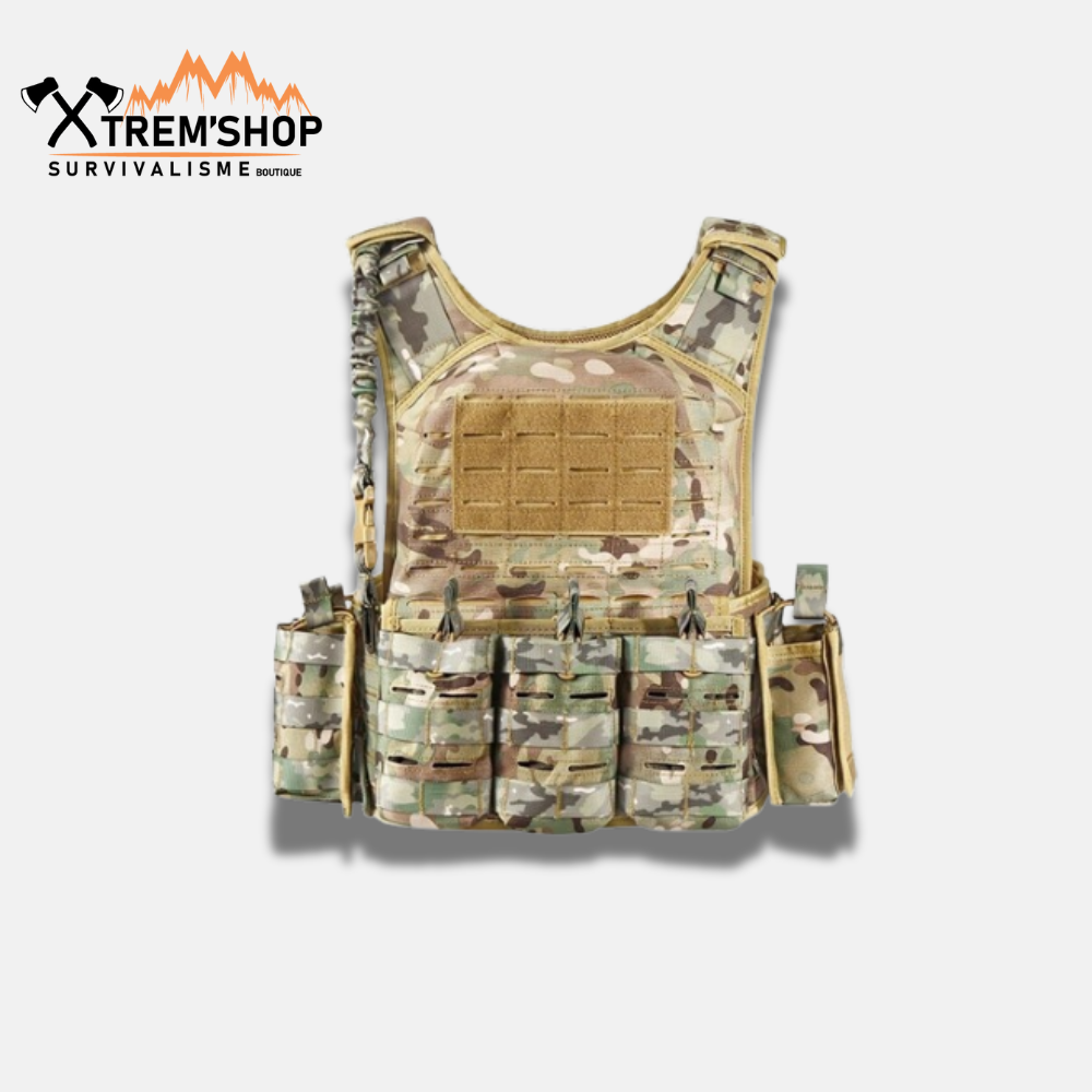 gilet tactique ultra léger vue de face