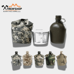 gourde militaire camouflage vue de face