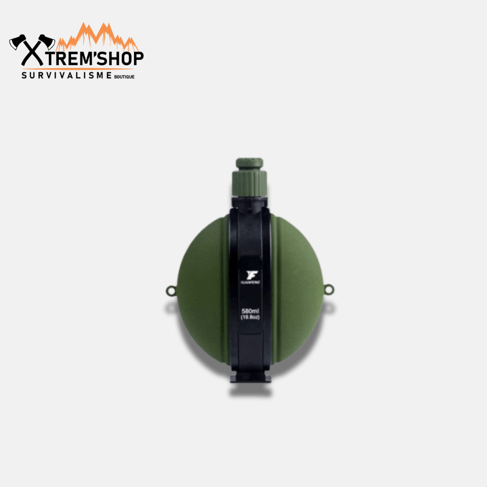 gourde militaire silicone pliable