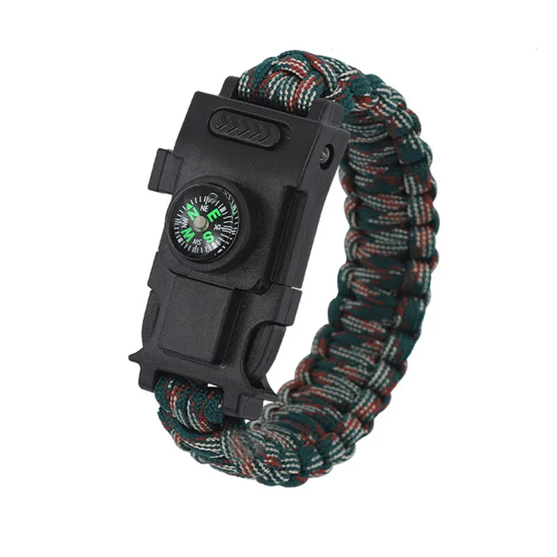 bracelet paracorde de survie fermoir métallique