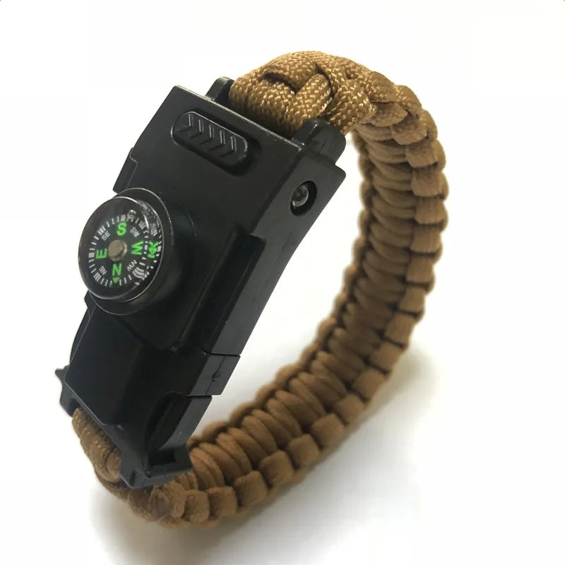 bracelet paracorde de survie en situation outdoor